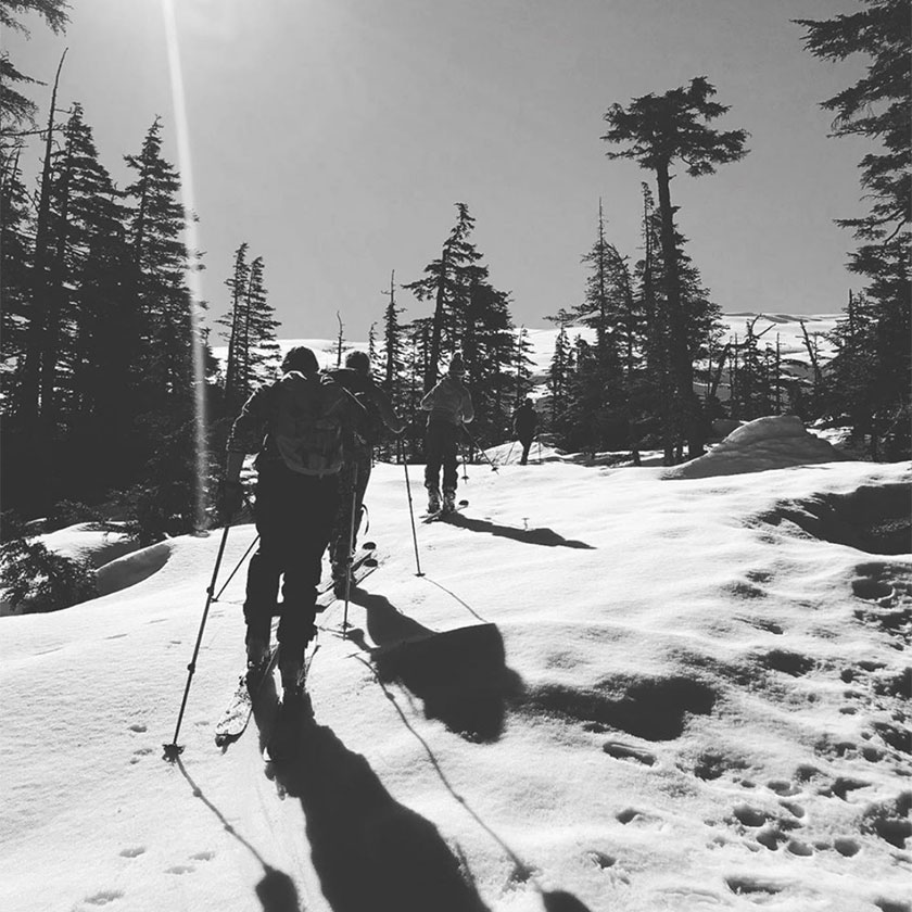 Pics of guided back country ski trips in Prince William Sound 